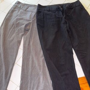 Two Sequin Hearts Women's Black gray pants bundle pair bootcut flare work sexy